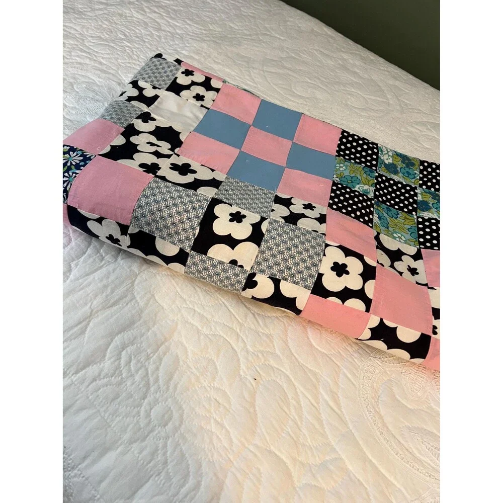 Colorful Nine Patch Quilt